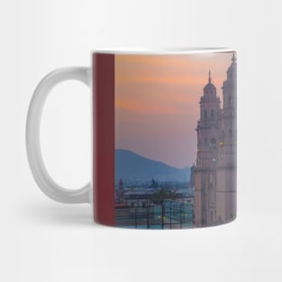 Mexico. Morelia. Cathedral at Sunrise. Mug